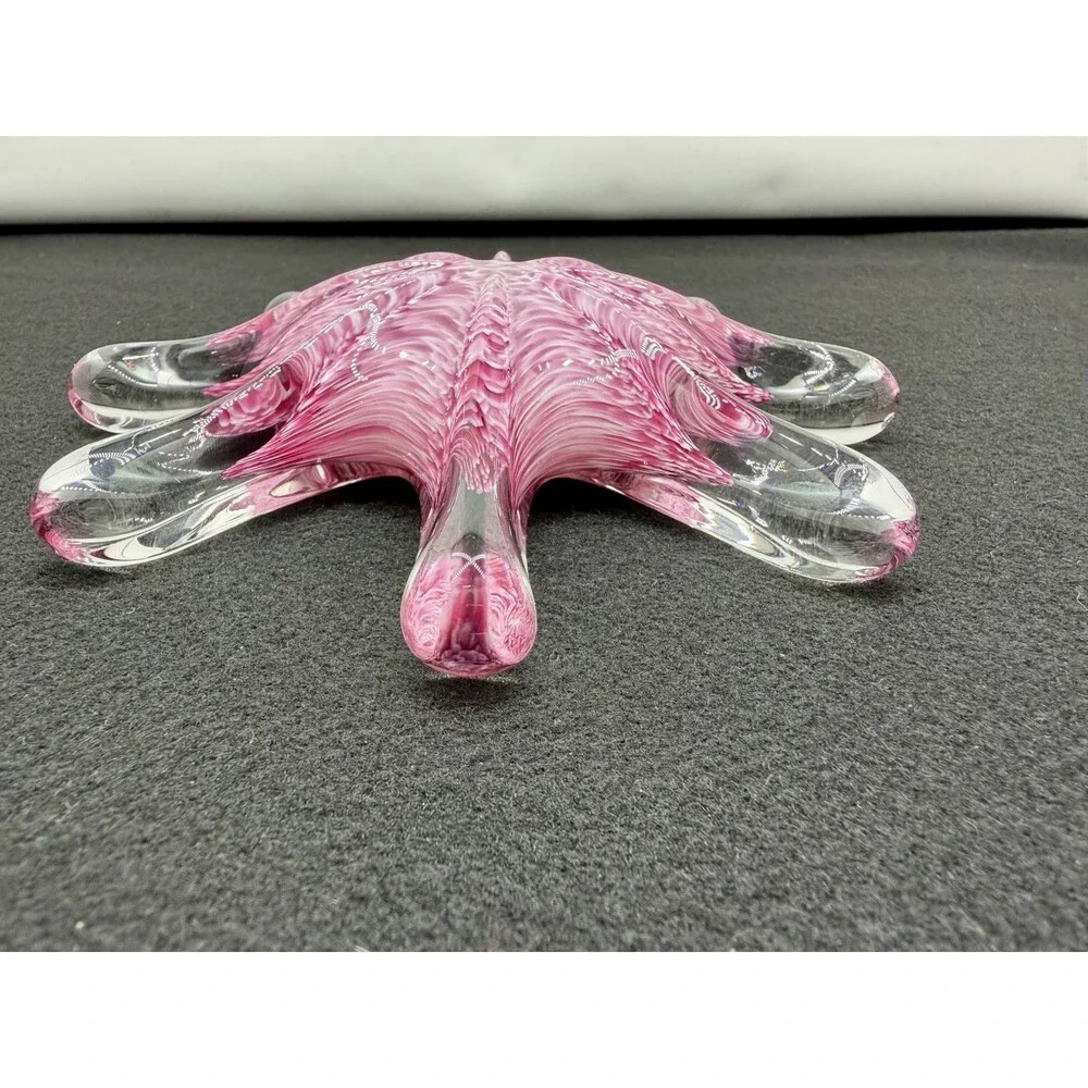 Hot Island Glass Maui Art Glass Pink Starfish Paperweight 2002